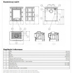 Kachlová kamna ABX Marina s výměníkem, kachlový sokl písková